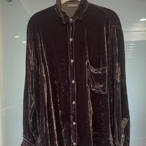 Cp Shades Crushed Velvet Blouse